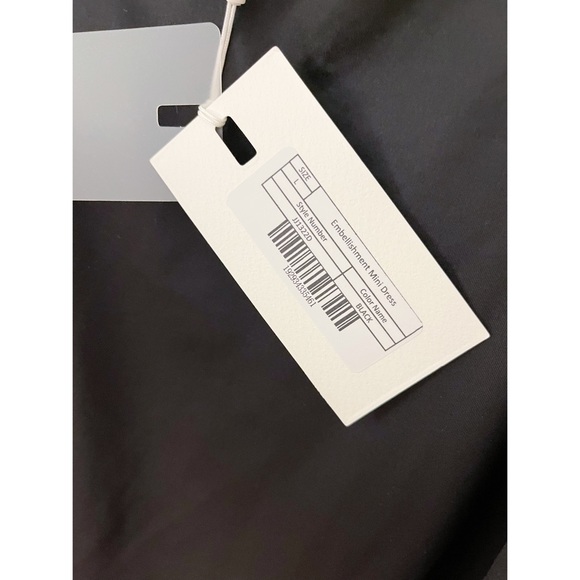 ENDLESS ROSE ~ Embellishment Mini Dress ~ Black Fishnet with Rhinestones - Picture 14 of 15